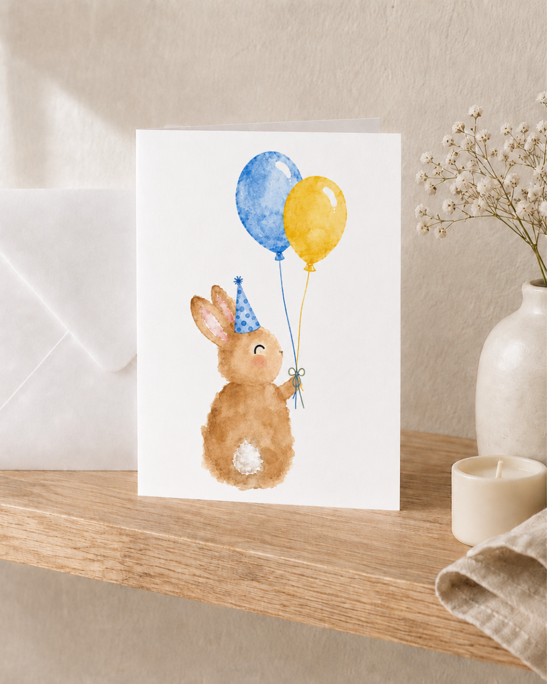 Sonny Bunny Party Note Card