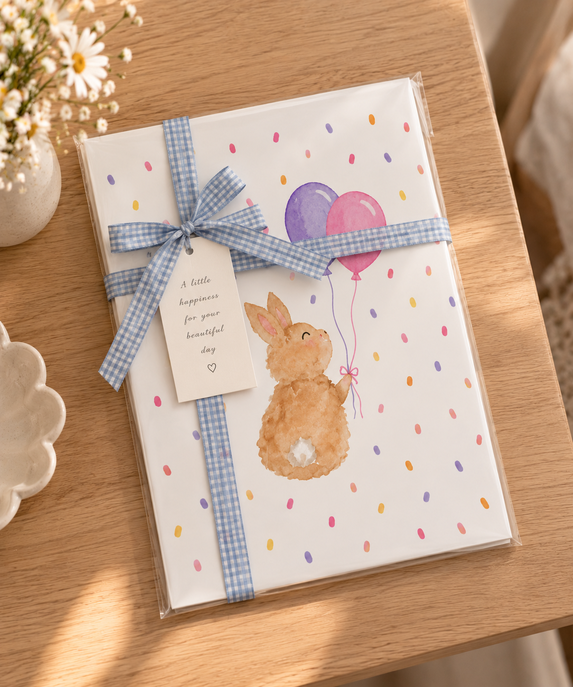 Sonny Bunny Confetti A4 Print