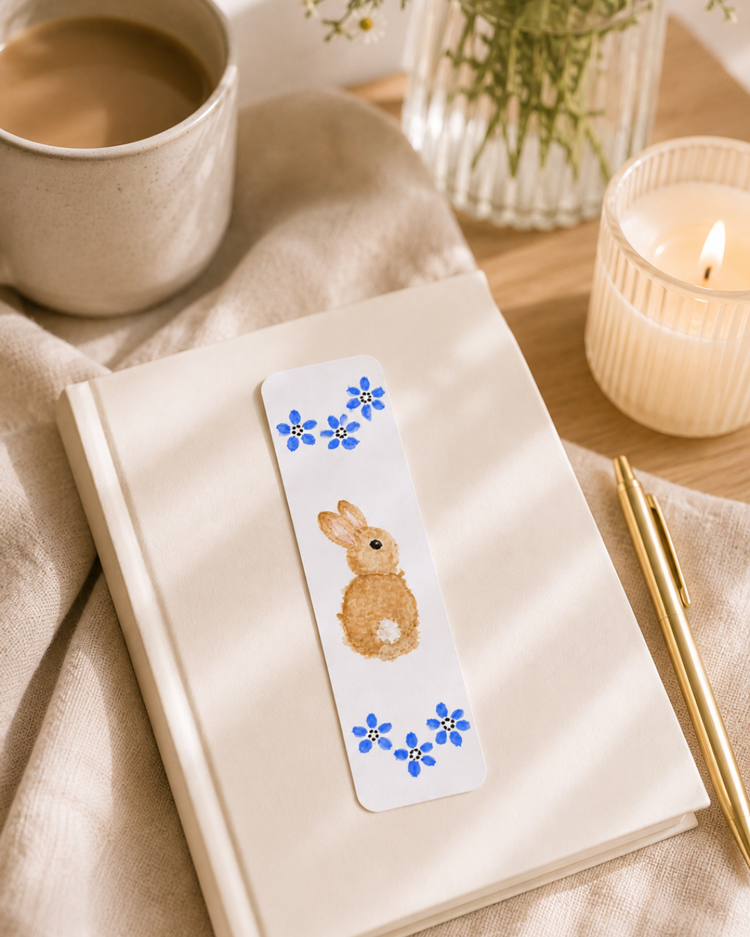 Sonny Bunny Blue Twin Bookmark