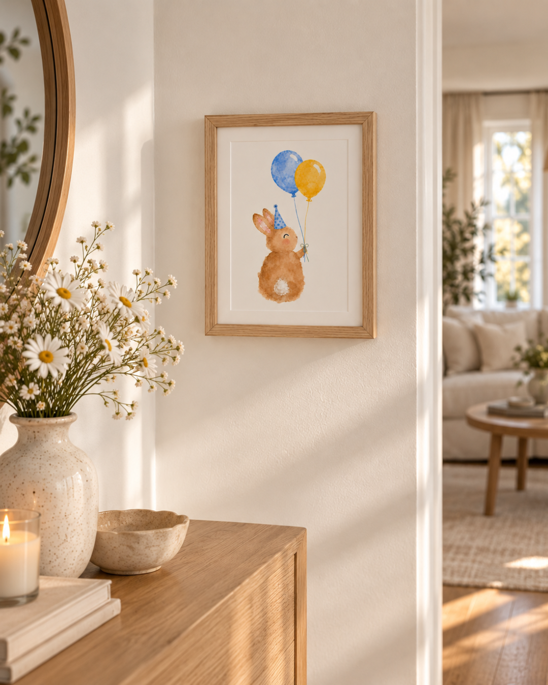 Sonny Bunny Party A4 Print