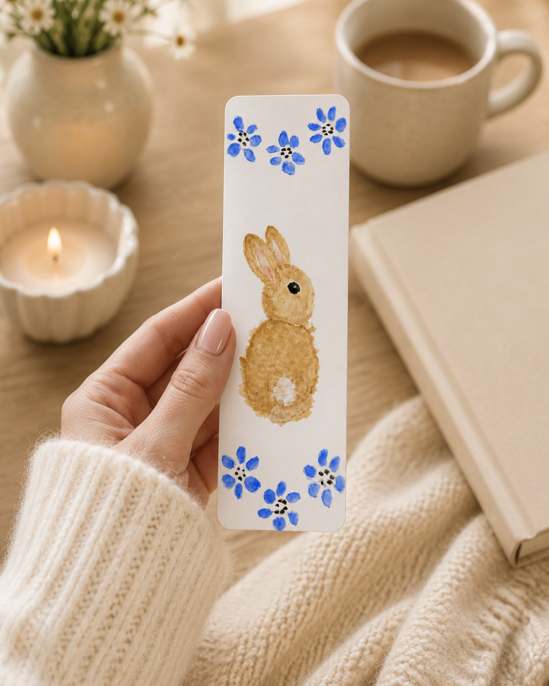 Sonny Bunny Blue Twin Bookmark