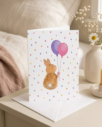 Sonny Bunny Confetti Note Card
