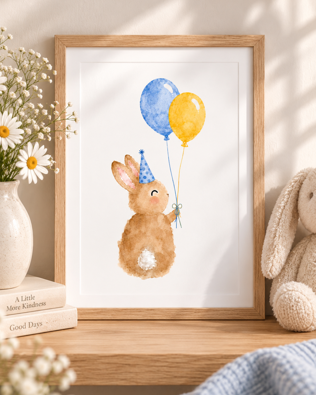 Sonny Bunny Party A4 Print