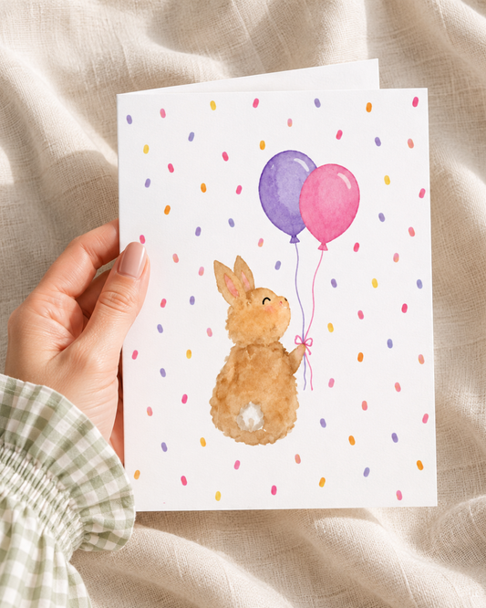 Sonny Bunny Confetti Note Card