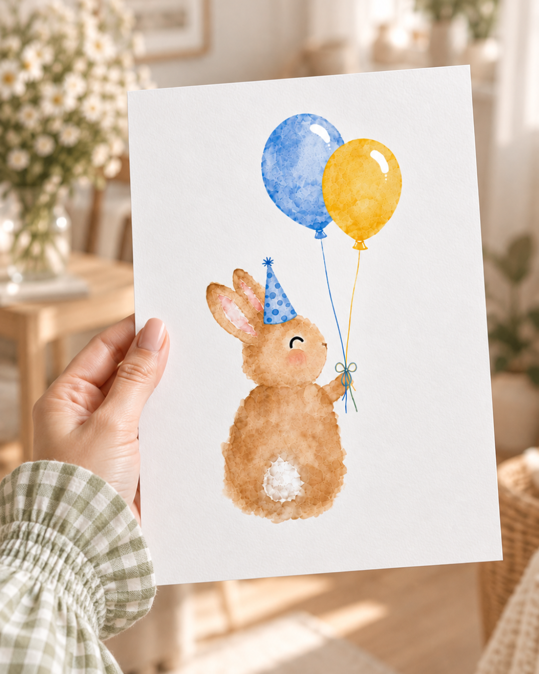 Sonny Bunny Party A4 Print